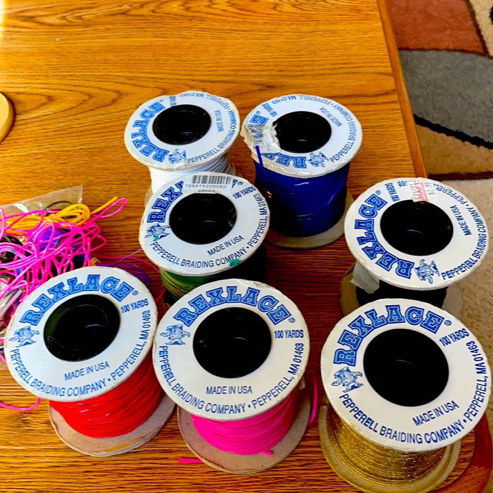 Rexlace in six different colors plus extra